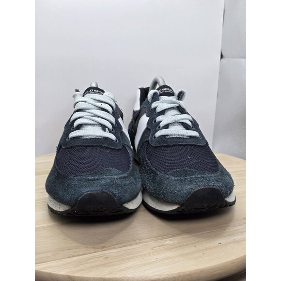 Polo Ralph Lauren Slaton Shoes Sneakers Mens 9.5 D Running Blue/White Pony - Picture 2 of 9